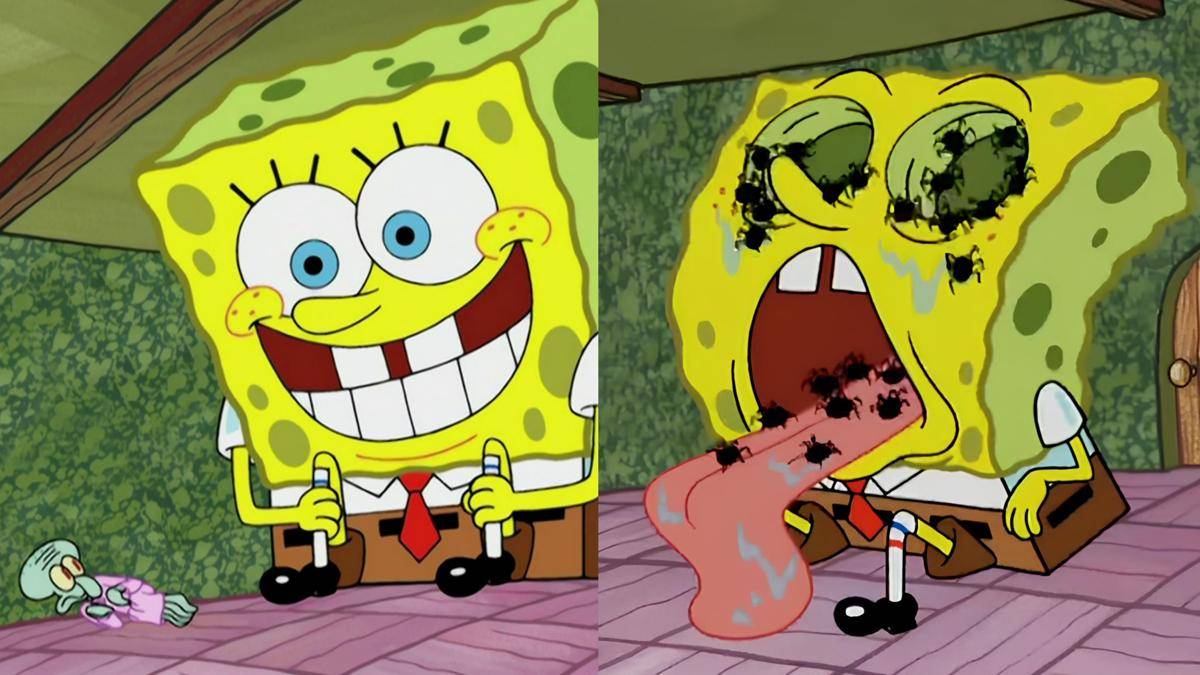 Flying Dutchman menyamar jadi SpongeBob (dok. Nickelodeon/SpongeBob SquarePants)