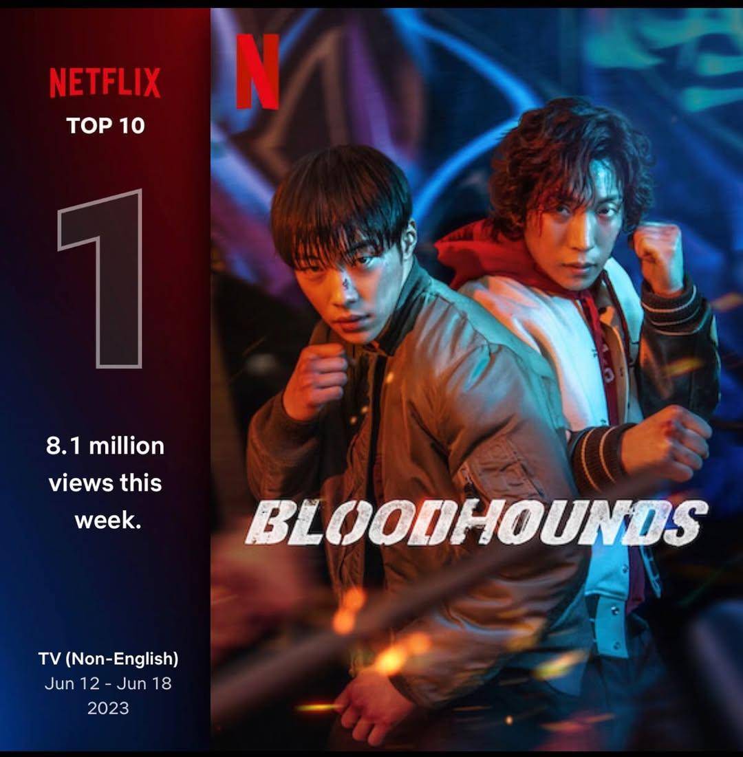 poster drama Bloodhounds (instagram.com/tae_won_seok)