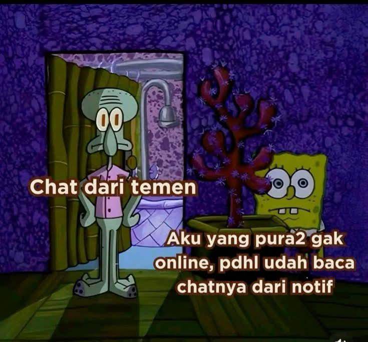 Meme sembunyi dari masalah (facebook.com/LOOK O-O")