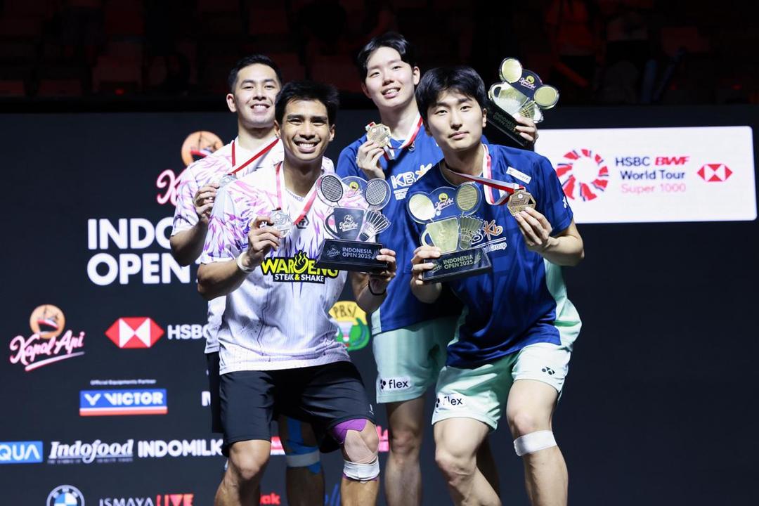 Rekap Final Indonesia Open 2025, Puasa Gelar RI Makin Panjang