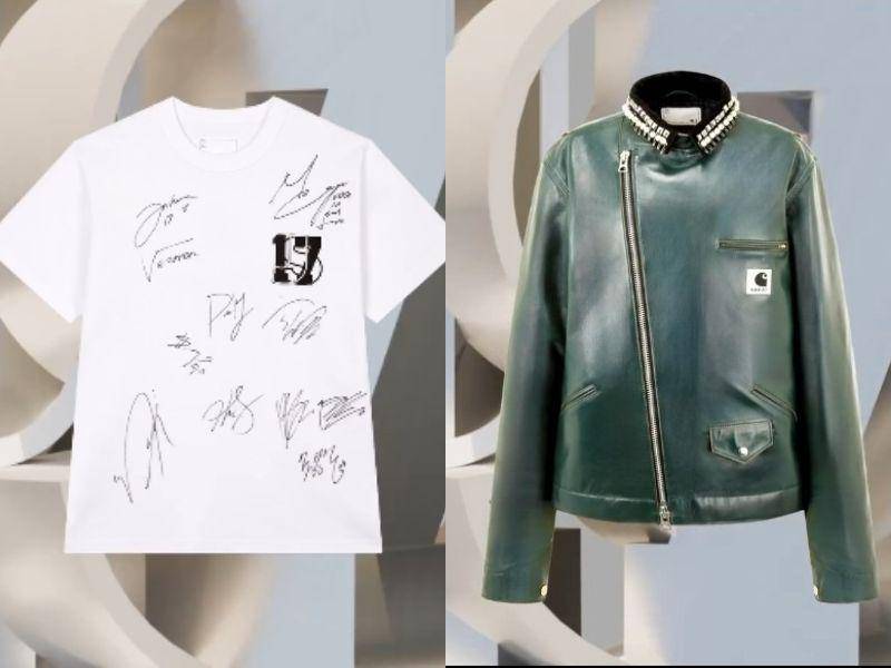 kaus dan jaket yang akan dilelang SEVENTEEN dan Pharrell Williams (instagram.com/joopiterofficial) 