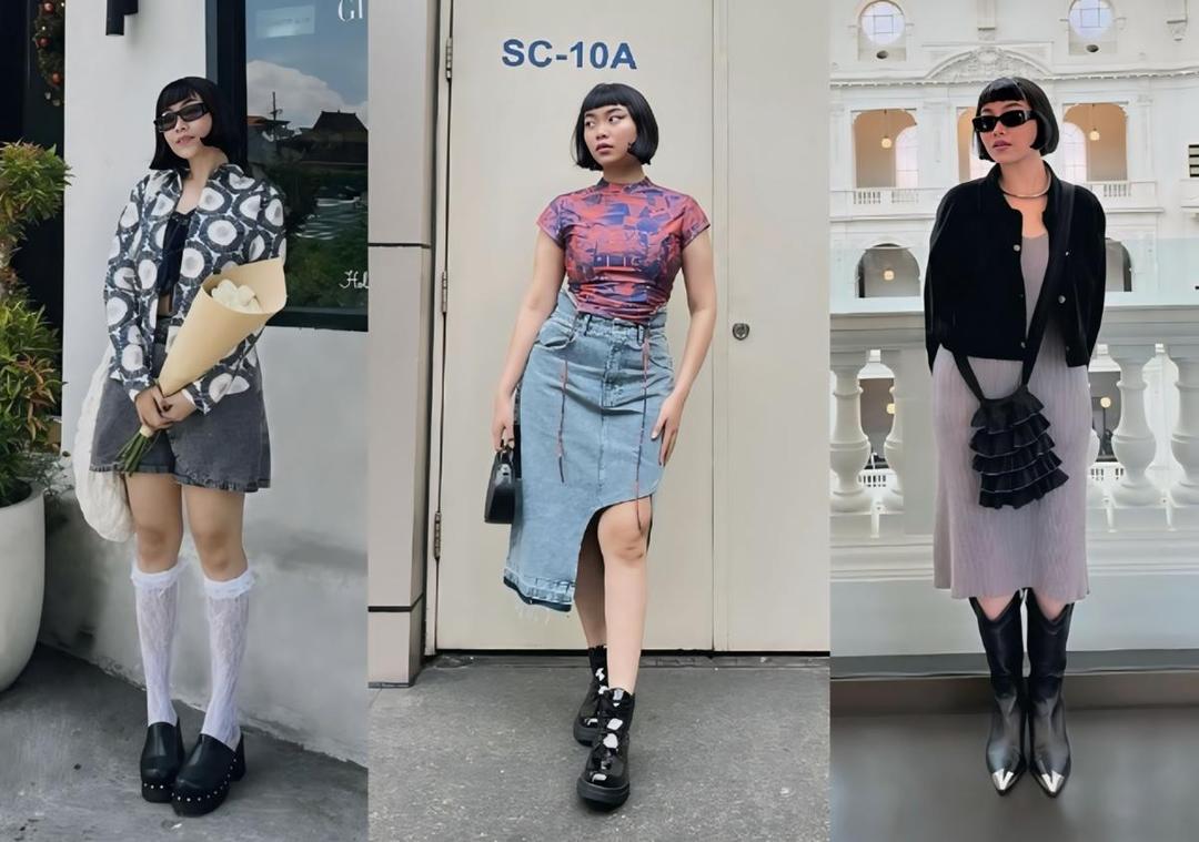 9 Inspirasi Outfit Cewek Skena ala Madukina, Looks Edgy!