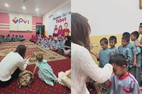 Jennifer Coppen Peringati Ultah ke-23 Dali Wassink Bersama Anak Yatim