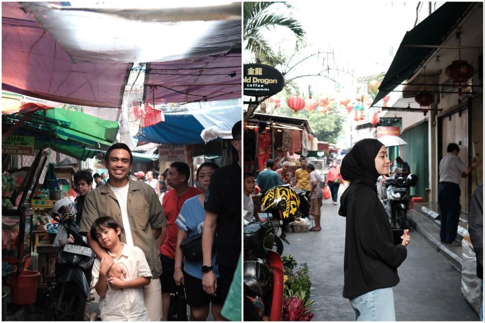 9 Potret Keluarga Ayudia Bing Slamet Jalan-jalan di Pasar Glodok, Nostalgia!