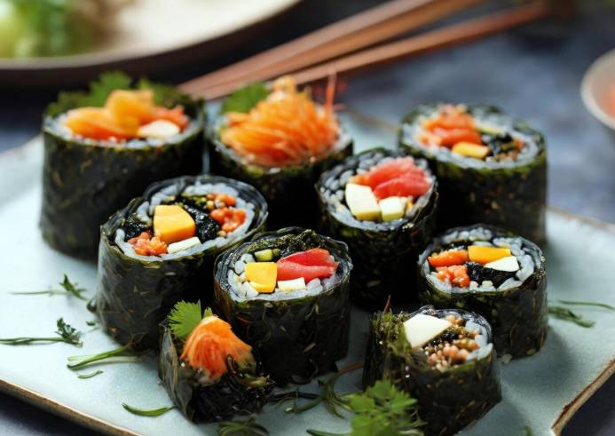 ilustrasi kimbap (vecteezy.com/Nurcholis Ibnu Prabowo)
