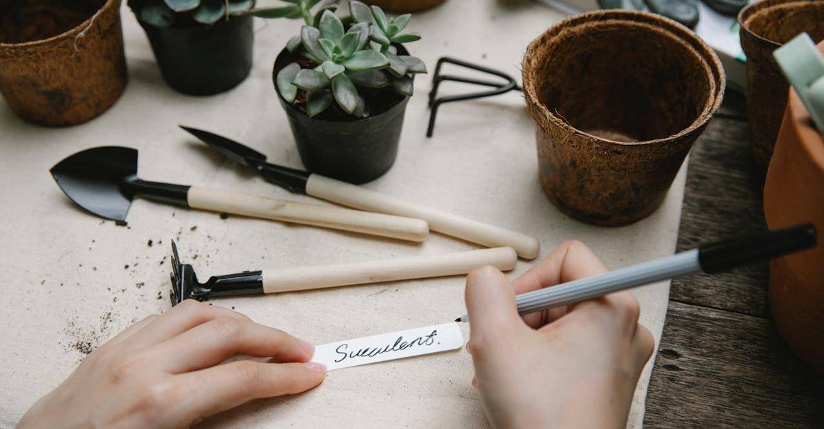 ilustrasi label untuk tanaman (pexels.com/Gary Barnes)