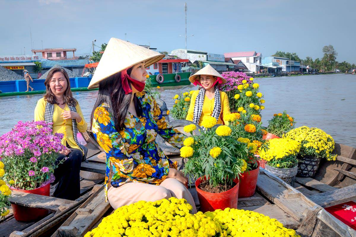 ilustrasi Cái Răng Floating Market, Vietnam (pexels.com/Quang Nguyen Vinh)