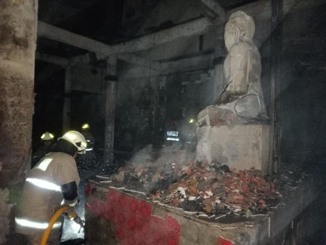 Vihara di Cilincing Hangus Terbakar, Kerugian Capai Rp1 Miliar
