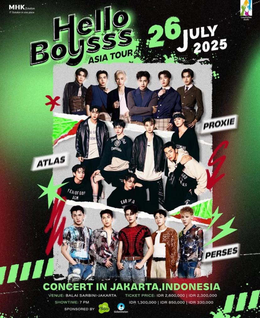 Harga Tiket Konser Hello Boysss di Jakarta 2025, Hadirkan 3 Boy Group Thailand
