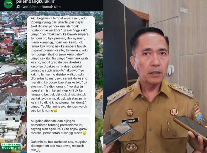 Viral Wisatawan Jakarta Ngeluh di Jembatan Ampera Banyak Preman, Gini Sikap Ratu Dewa