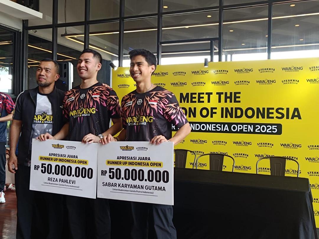 Perjuangan Gila Sabar/Reza di Indonesia Open 2025 Berbuah Bonus
