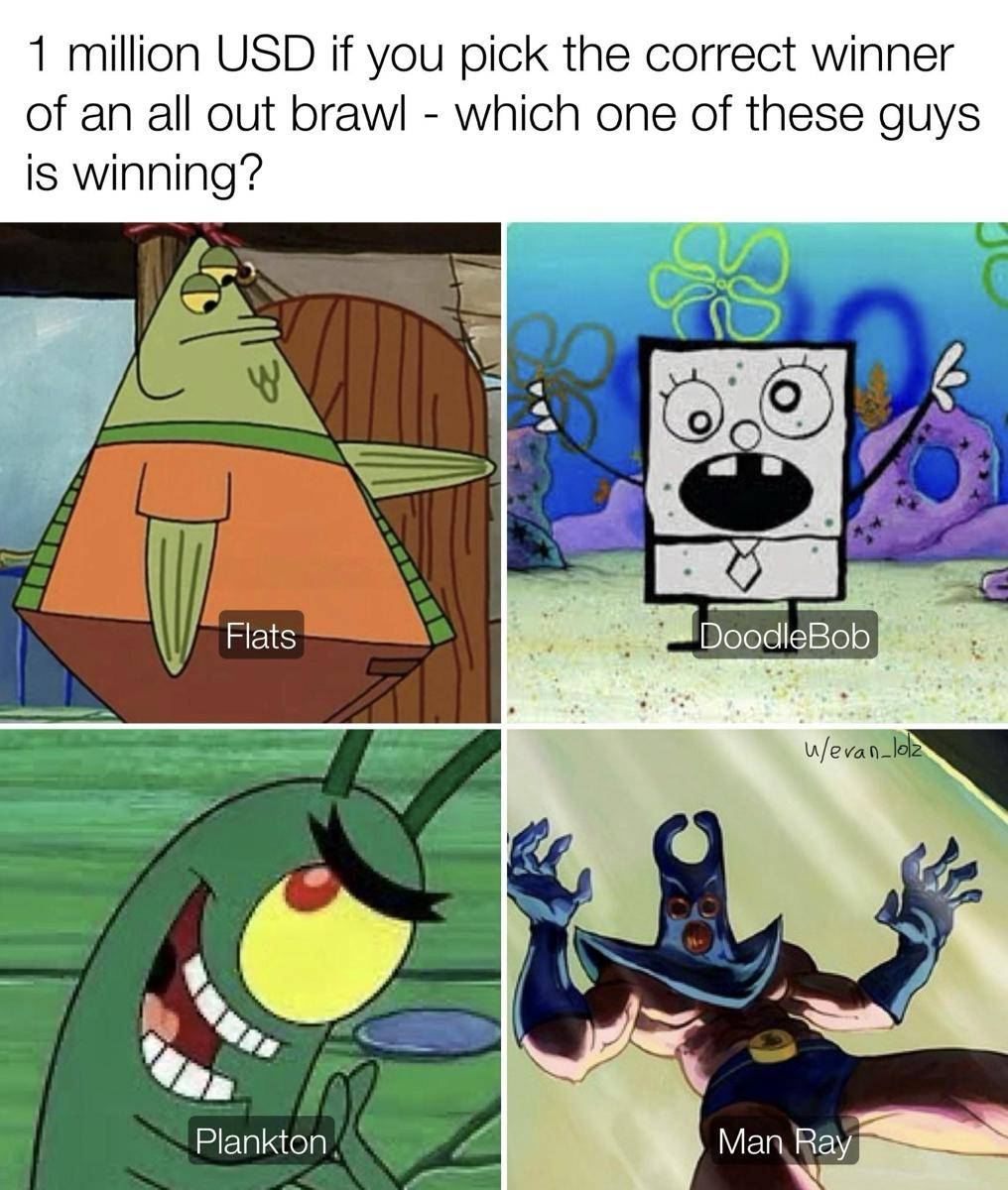 meme Man Ray SpongeBob (reddit.com/user/evan_lolz)