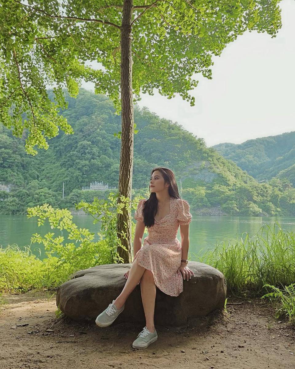 Prilly Latuconsia di Pulau nami, Korea Selatan (instagram.com/prillylatuconsina96)