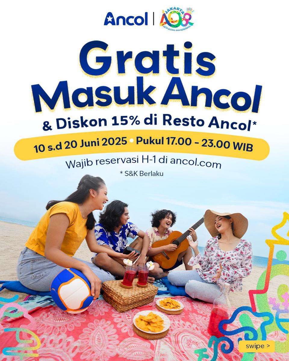 HUT Jakarta ke-498 Bisa Gratis Masuk Ancol, Begini Caranya!