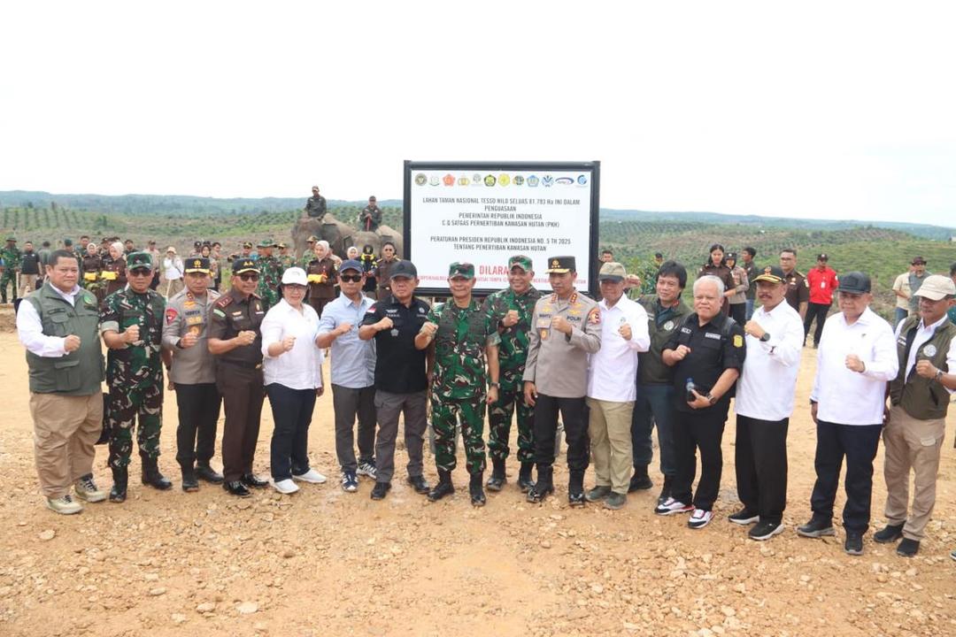 Satgas PKH Tertibkan 81.793 hektare Lahan di Hutan Konservasi TNTN Riau