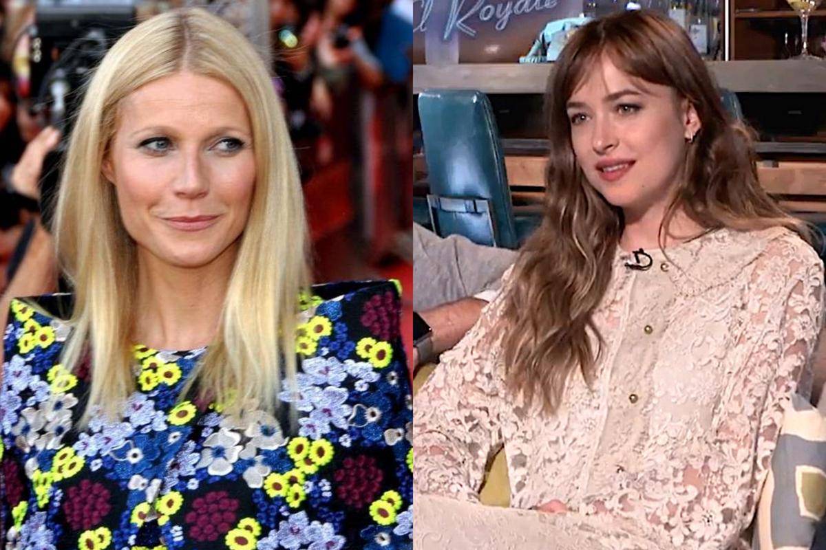 Gwyneth Paltrow di Paris saat pemutaran perdana film "Iron Man 3" di Prancis dan Dakota Johnson (commons.wikimedia.org/Georges Biard | commons.wikimedia.org/ColliderVideo)
