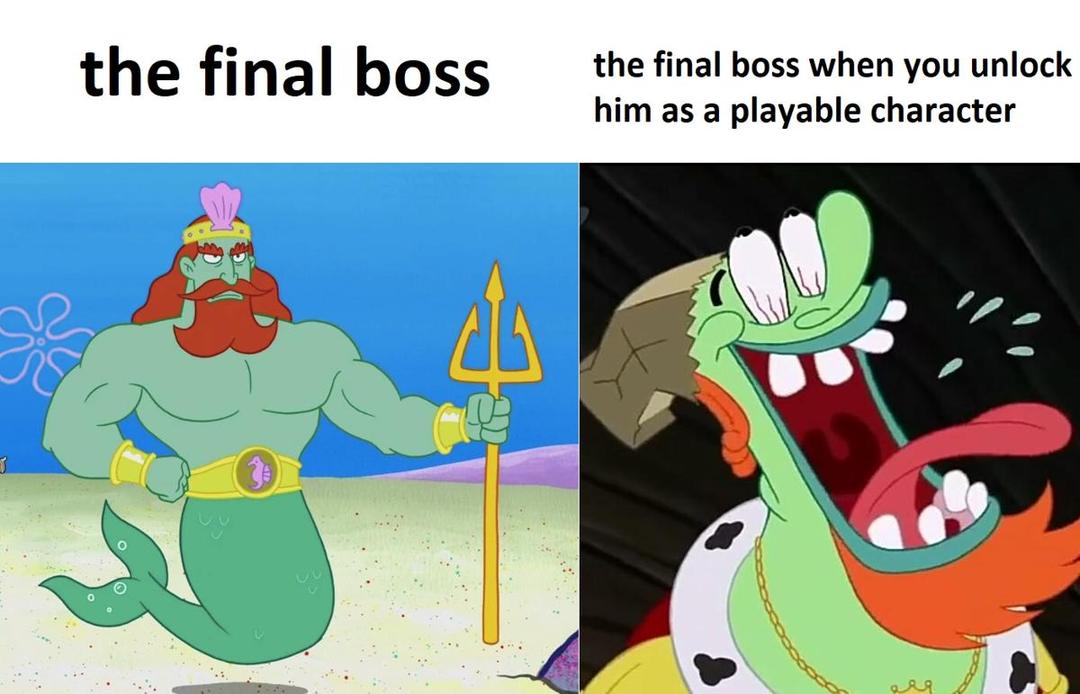 8 Meme Raja Neptunus dari SpongeBob SquarePants