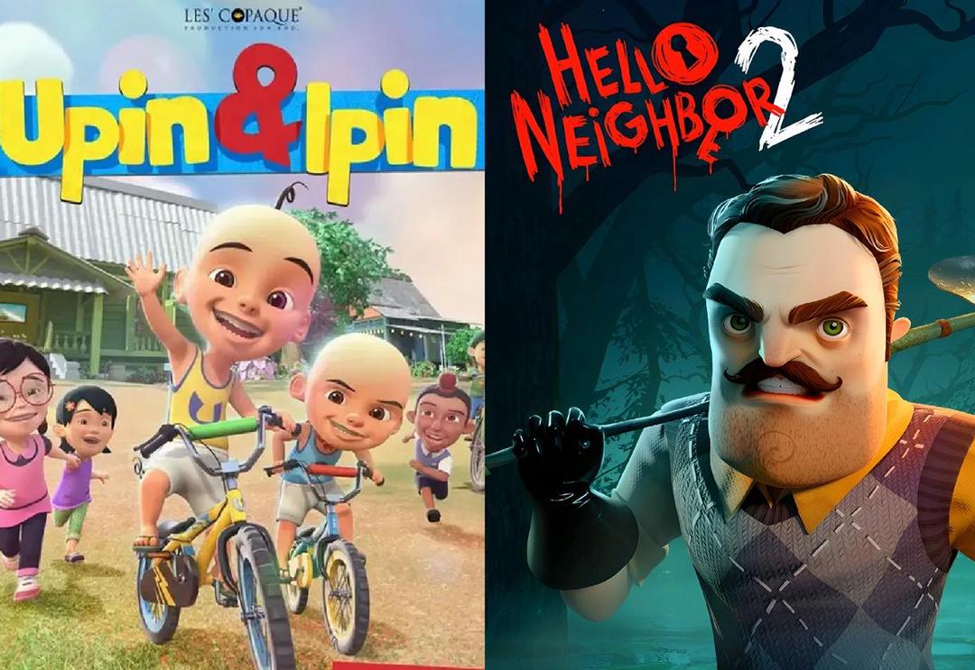 Apa Jadinya kalau Upin & Ipin Jadi Game Mirip Hello Neighbor?