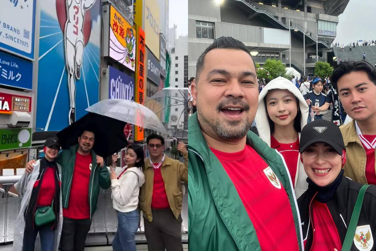 keluarga Sultan Djorghi nonton Timnas Indonesia di Jepang (instagram.com/djorghisultan) 