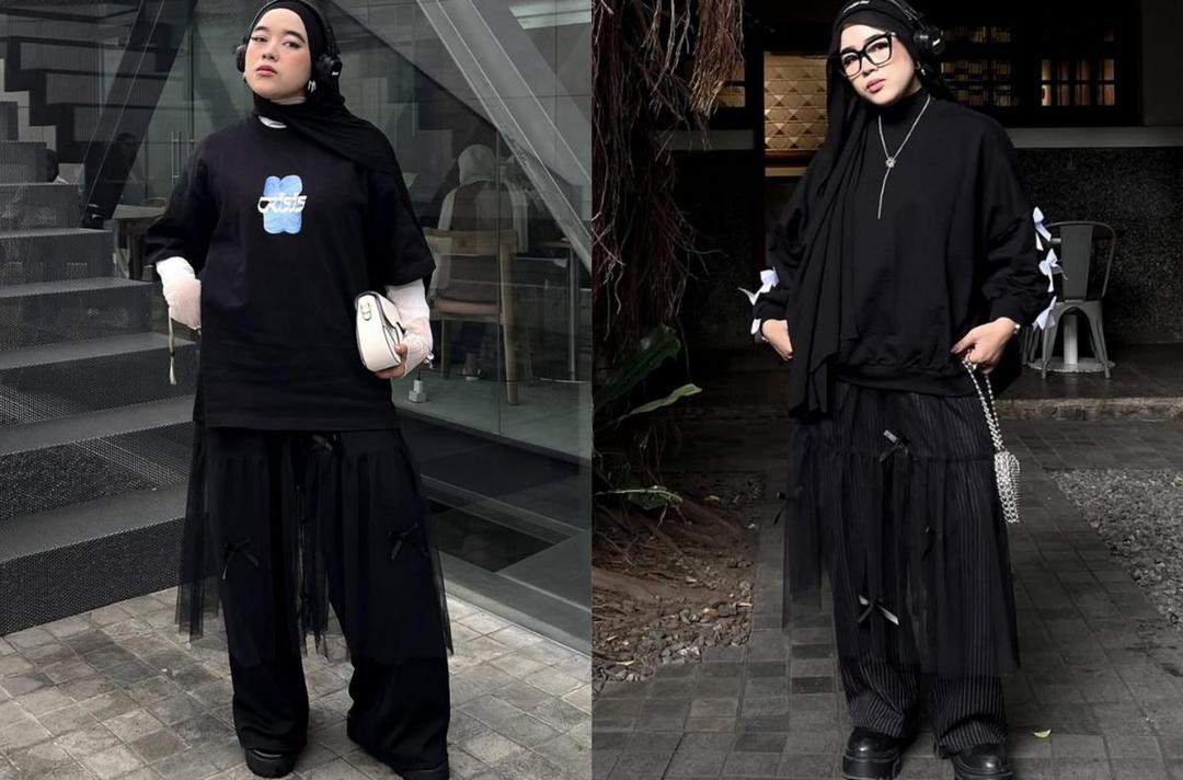 7 Ide Styling Skirt Over Pants ala Fani Amini, Chic dan Kekinian!
