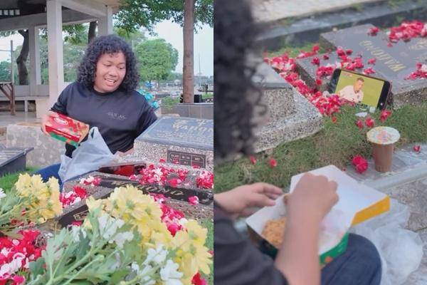 Marshel Widianto Ziarah ke Makam Ayah (Instagram.com/marshel_widianto)