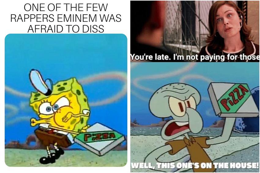 7 Meme SpongeBob dan Squidward saat Mengantar Pizza
