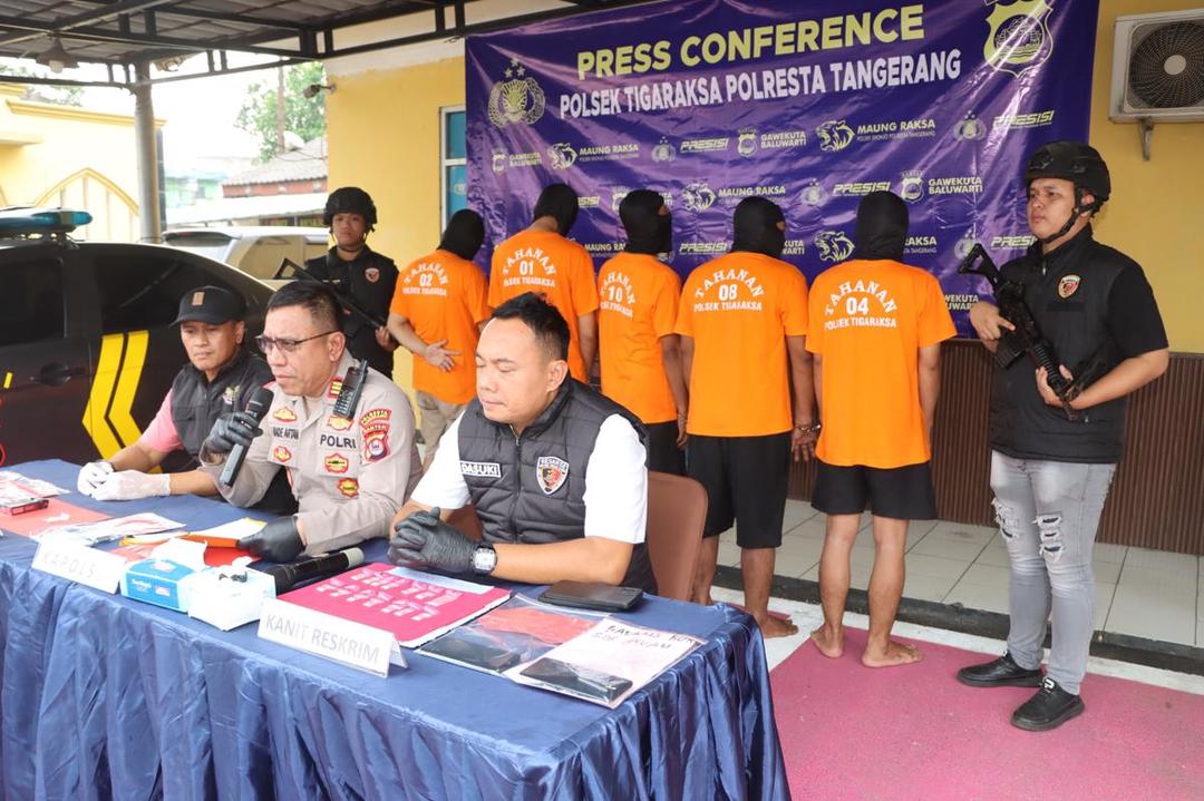 Polisi Bongkar Peredaran Narkoba Modus Tempel Pohon di Tangerang