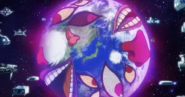 Ilustrasi para yokai melindungi bumi dari alien - Dandadan