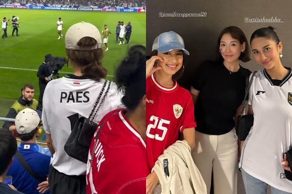 7 Potret WAGs Pemain Nonton Timnas Indonesia di Jepang