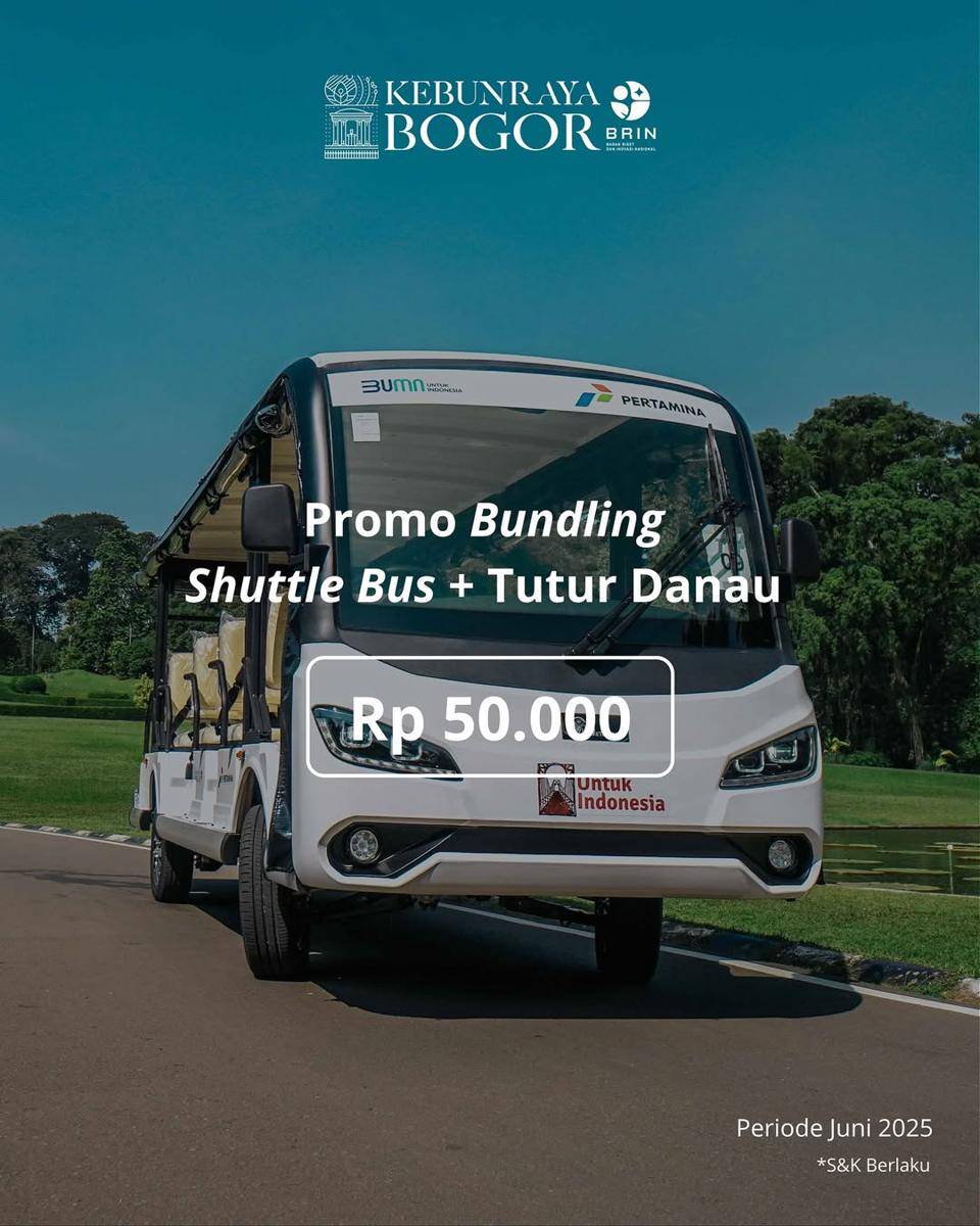 fasilitas transportasi di Kebun Raya Bogor (instagram.com/kebunraya_id) 