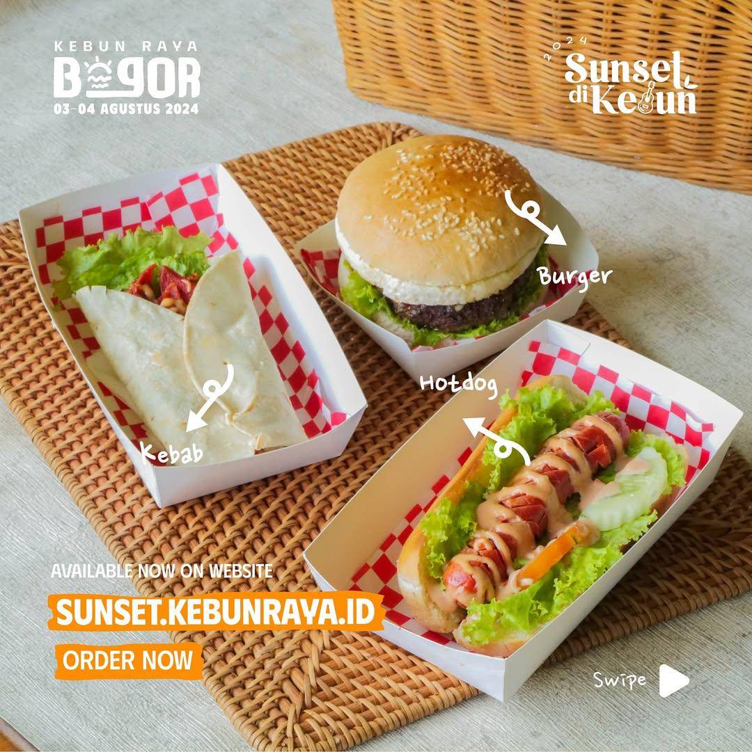 kuliner yang ada di Kebun Raya Bogor (instagram.com/kebunraya_id) 