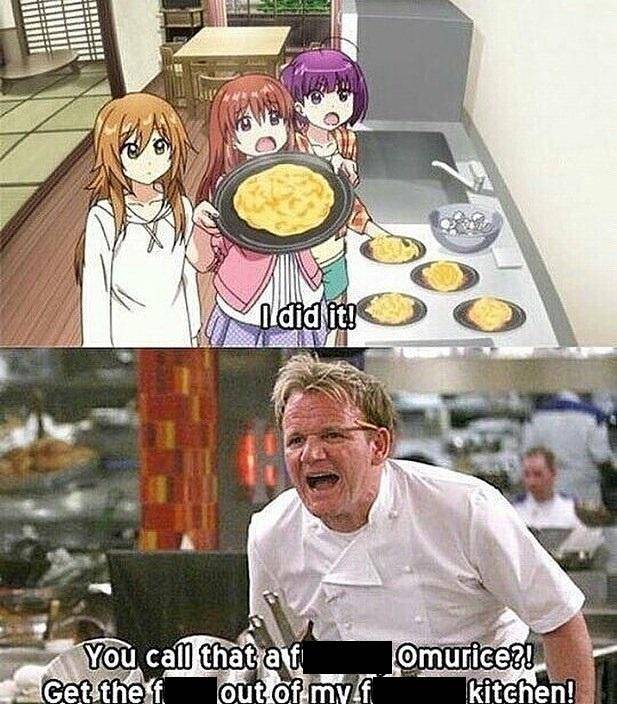 meme Gordon Ramsay tema anime (reddit.com/r/Animeme)