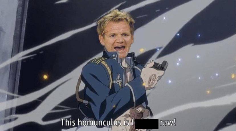 meme Gordon Ramsay tema anime (reddit.com/user/rameenic)