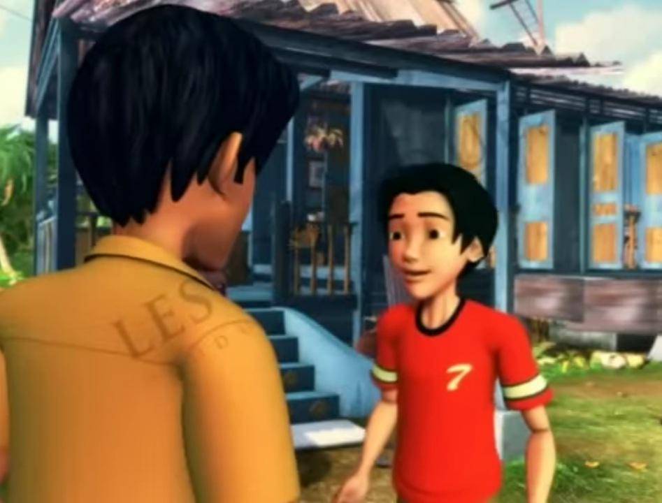 cucu Tok Dalang yang bernama Badrol (youtube.com/Les' Copaque Production)