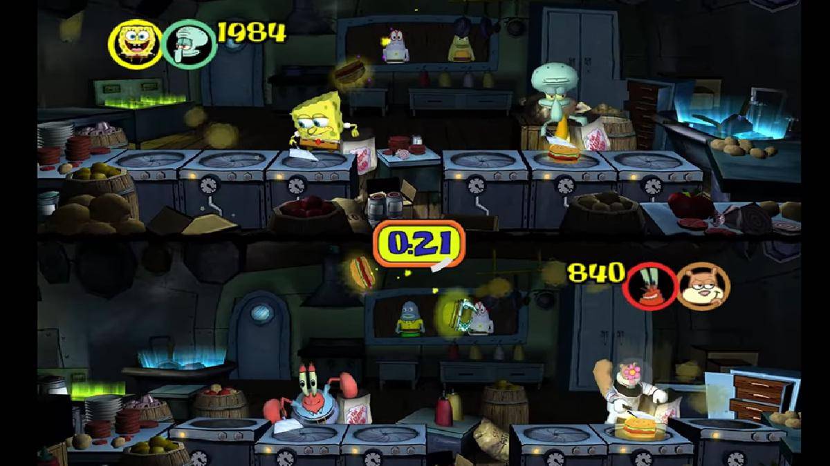 cuplikan gameplay SpongeBob SquarePants: Lights, Camera, Pants! (dok. THQ/SpongeBob SquarePants: Lights, Camera, Pants!)