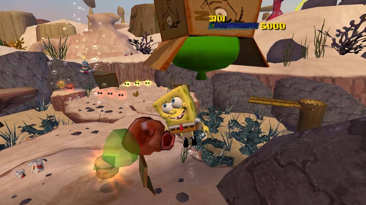 cuplikan gameplay SpongeBob SquarePants The Movie (dok. THQ/SpongeBob SquarePants The Movie)