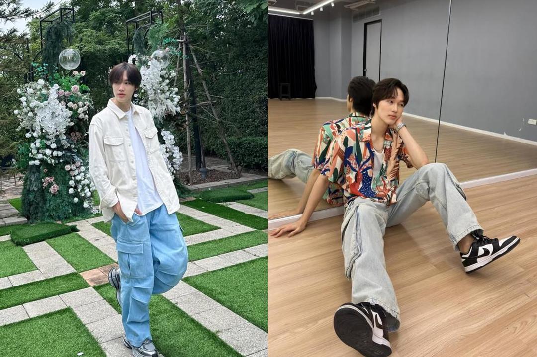 7 Inspirasi OOTD Pakai Celana Cargo ala Aktor Aun Napat, Playful Statement!