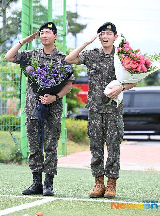 RM dan V BTS (dok. Newsen)
