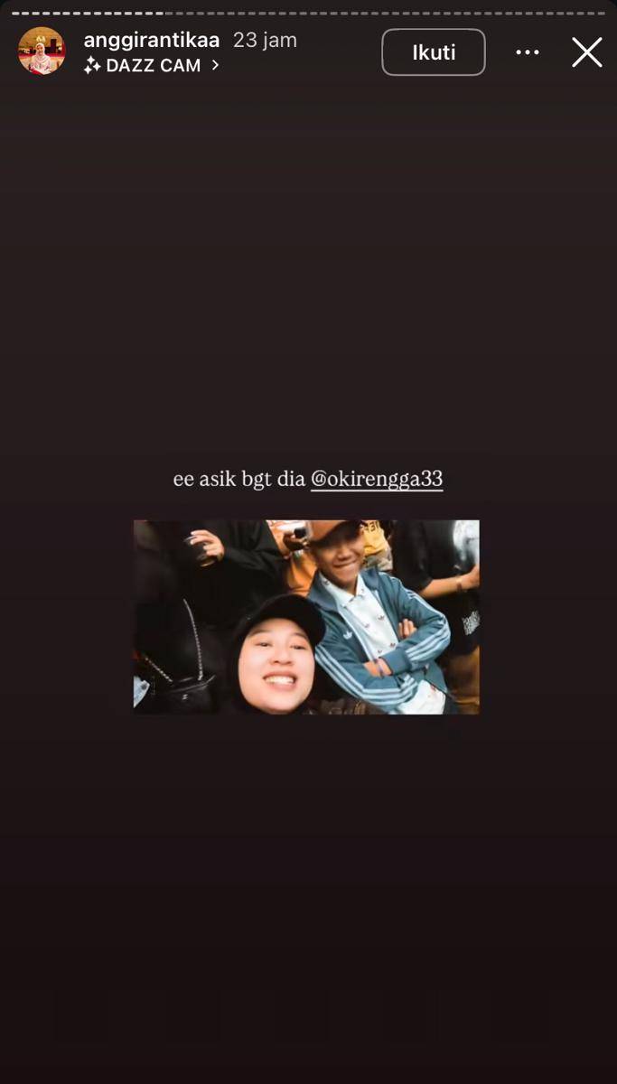 potret Oki Rengga dan istrinya nonton konser Chris Brown di Amsterdam (Instagram.com/anggirantikaa)