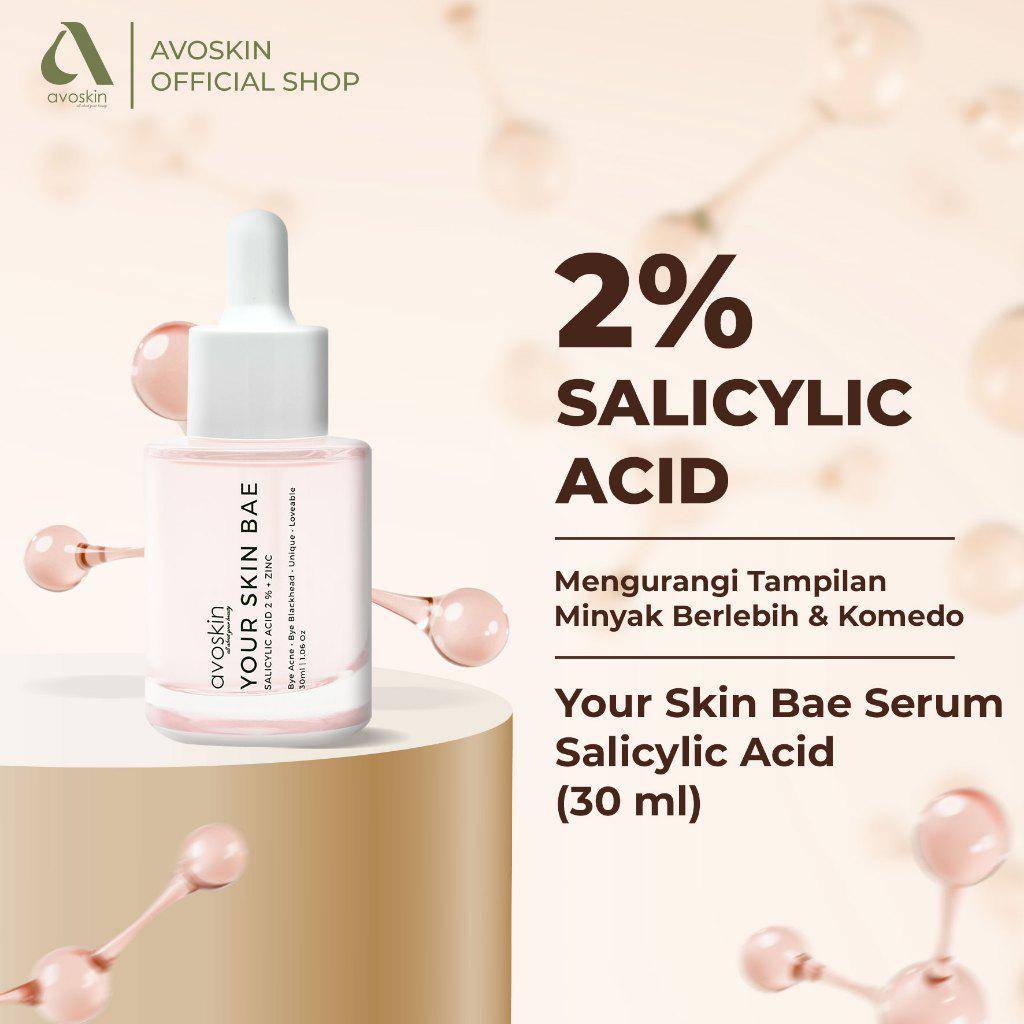 Avoskin Your Skin Bae Salicylic Acid 2% + Zinc (shopee.co.id/Avoskin Official Shop)