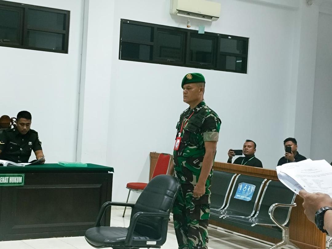 Sidang Perdana Pembunuhan Eks TNI, Serka HS Didakwa Pasal Berlapis