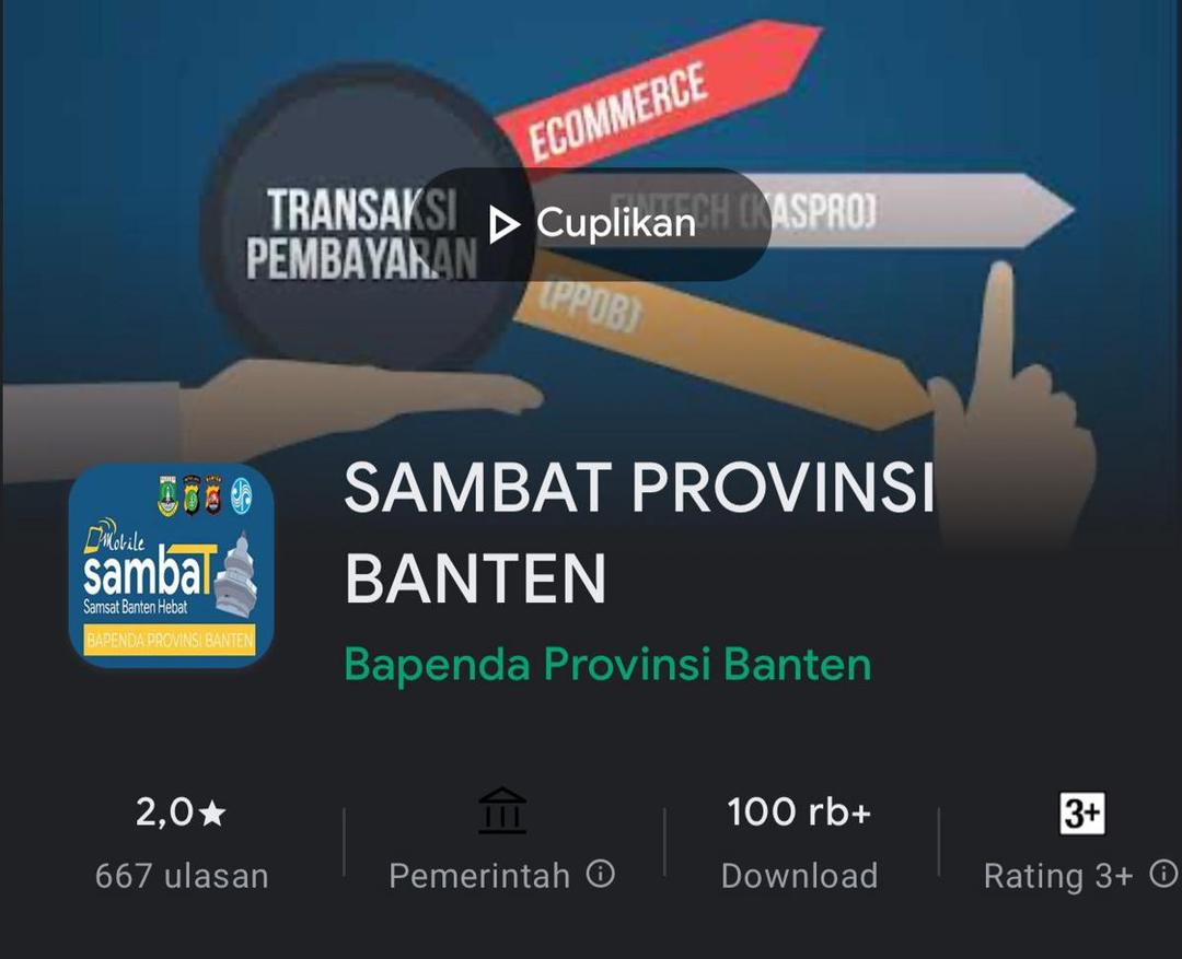 Dear Pak Andra Soni, Aplikasi Sambat Banten Persulit Warga Bayar Pajak!