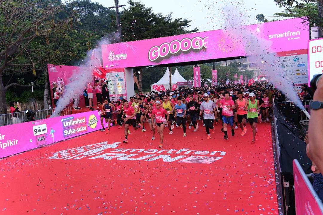Sukses Digelar, SMARTFREN RUN 2025 diikuti 5.000 Pelari