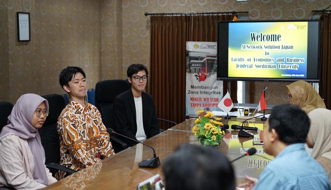 FEB Unsoed Jalin Kerja Sama Strategis dengan Perusahaan IT Jepang AI Network Solution Japan