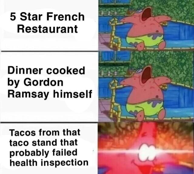 7 Meme SpongeBob tentang Makanan Cepat Saji