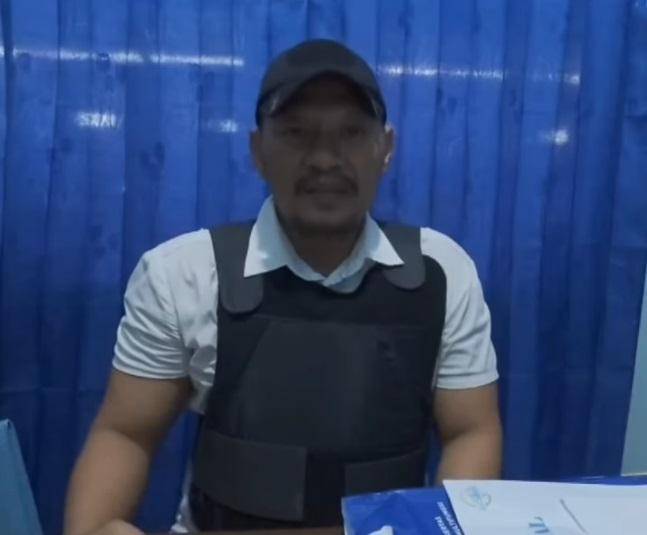 Kanit Reskrim Polsek Kema, Aiptu Elvis Ginting, dalam video viralnya yang mengeluhkan dugaan kecurangan proses seleksi Bintara Polri di Polda Sulawesi Utara. IDNTimes/Istimewa