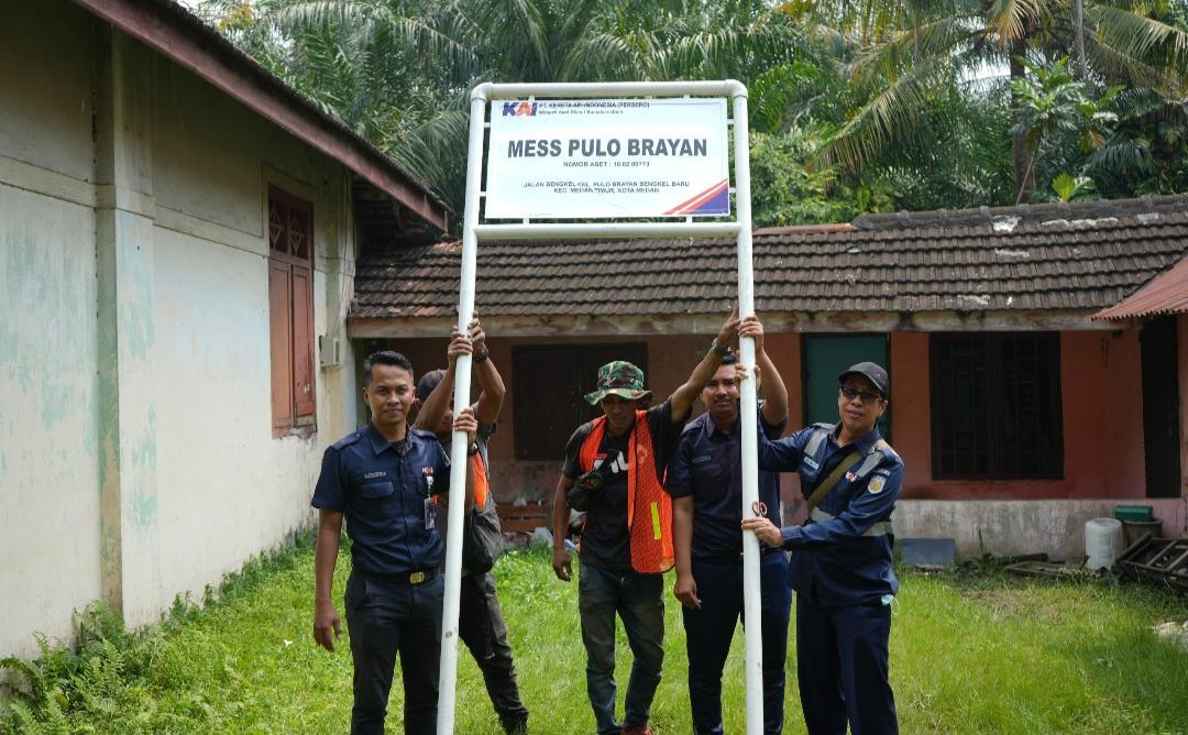 Hingga Juni 2025, KAI Divre I Sumut Selamatkan 11.458 m² Aset Negara 