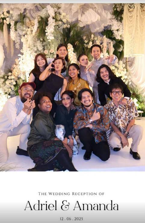 Artis di Resepsi Pernikahan Amanda Rawles (Instagram.com/amandarawles)