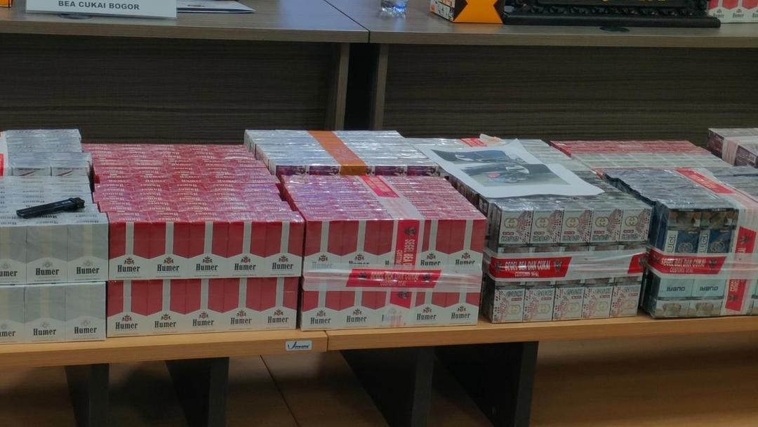 2,5 Juta Batang Rokok Ilegal Disita di Bogor
