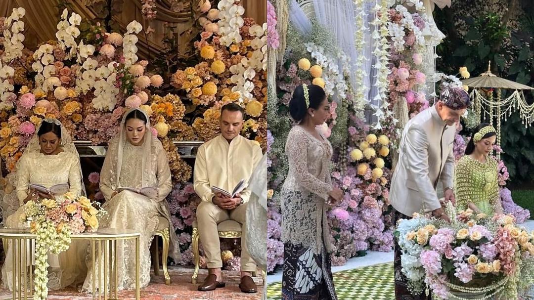 7 Dekorasi Pengajian dan Siraman Alyssa Daguise, Tema Floral dengan Nuansa Cerah